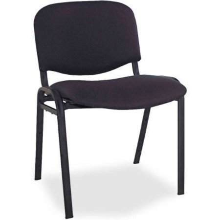 ALERA Alera® Stacking Chairs - Fabric - Black - 4/Carton - Continental Series ALESC67FA10B